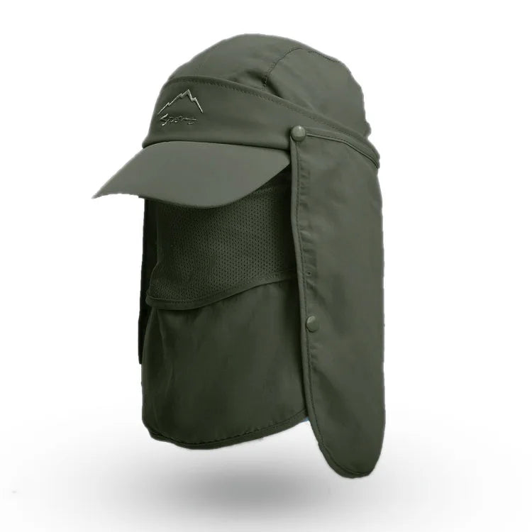 Chapeau de Protection UV d'Été – Casquette Anti-UV avec Protection du Cou et du Visage, Pliable, Séchage Rapide, Imperméable, Idéale pour Randonnée, Pêche et Activités Outdoor - BLACKBEARD OUTDOOR INDUSTRIES