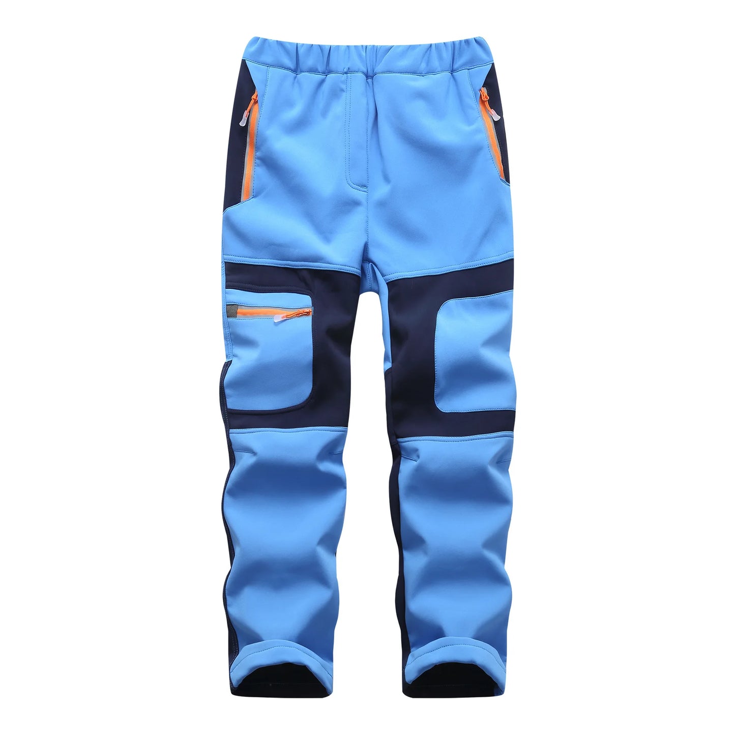 Pantalon Sport Enfant Soft Shell Imperméable Patchwork – Randonnée Escalade – Unisexe – 3 à 14 Ans