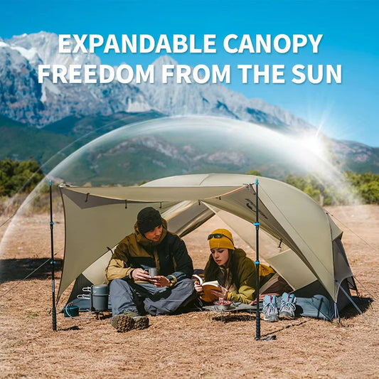 Tente Ultra-Légère Naturehike Mongar UL 2 Personnes – 3 Saisons, 15D/20D, Imperméable 3000mm