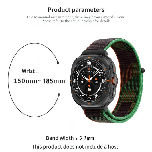 Bracelet en Nylon pour Samsung Galaxy Watch Ultra 47mm – Confortable et Respirant BLACKBEARD OUTDOOR INDUSTRIES