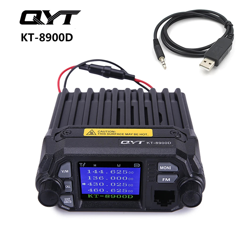 QYT KT-8900D Talkie-Walkie Mobile Radio VHF/UHF Double Bande – 25W, 200 Canaux, Quad Watch - BLACKBEARD OUTDOOR INDUSTRIES