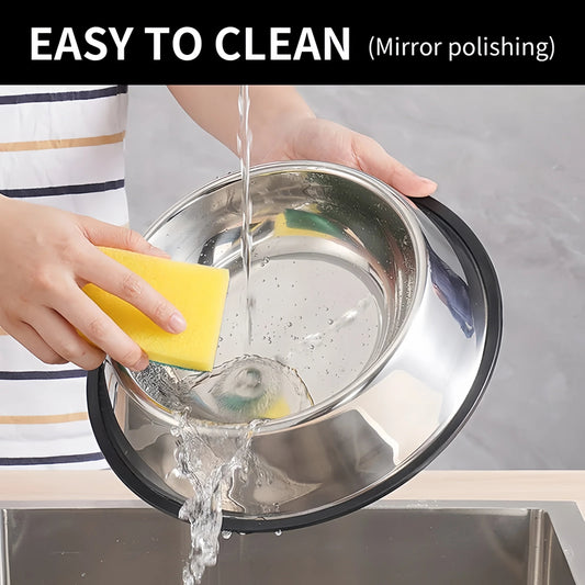 Gamelle Inox pour Chien et Chat – 6 Tailles Disponibles Robuste • Facile à Nettoyer • Multi-usages Ma boutique