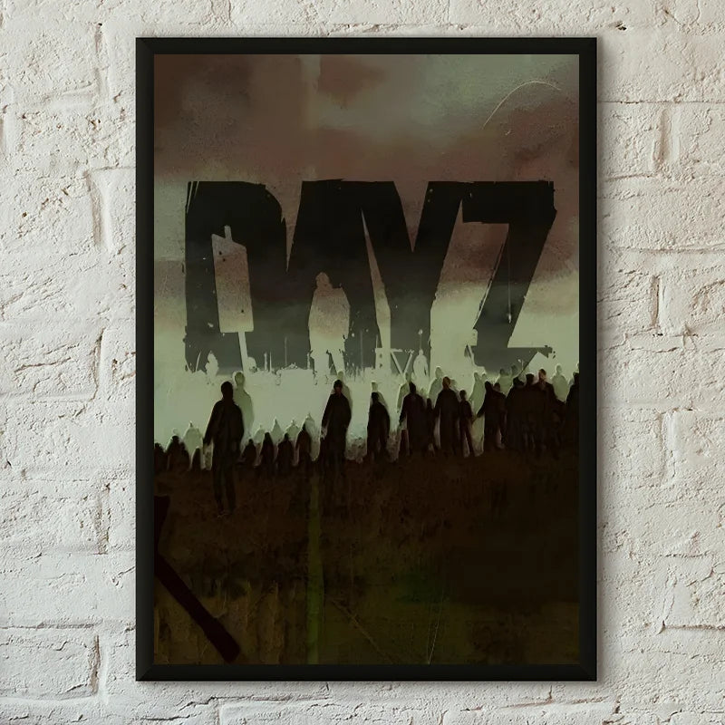 Poster DayZ Gaming Autocollant Imperméable – Décoration Murale Gamer | Papier Art, Sans Cadre | 13x18 à 50x70 cm