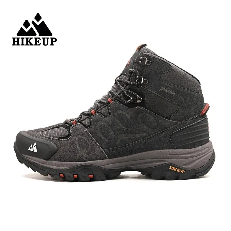 Boots de Randonnée HIKEUP Homme – Hiver Daim Antidérapant Embout Métal