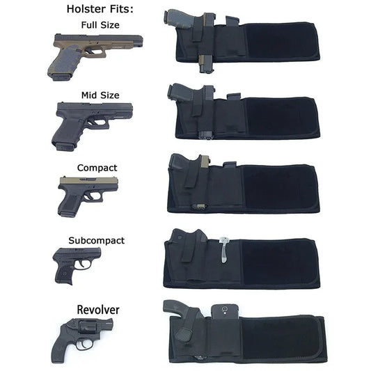 Holster Tactique Dissimulé Ceinture Ventre Canvas – Port Discret Unisexe – Chasse, Défense, Outdoor – 115 cm