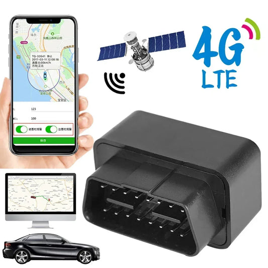 Traceur GPS 4G OBD Voiture – Temps Réel, Antivol, Alertes SMS, App Gratuite