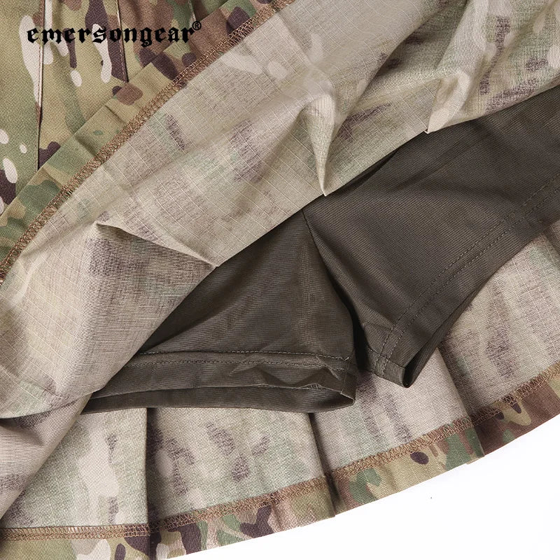 Jupe Tactique Plissée Femme Camouflage Multicam – Emersongear EMS9391, Taille Haute - BLACKBEARD OUTDOOR INDUSTRIES