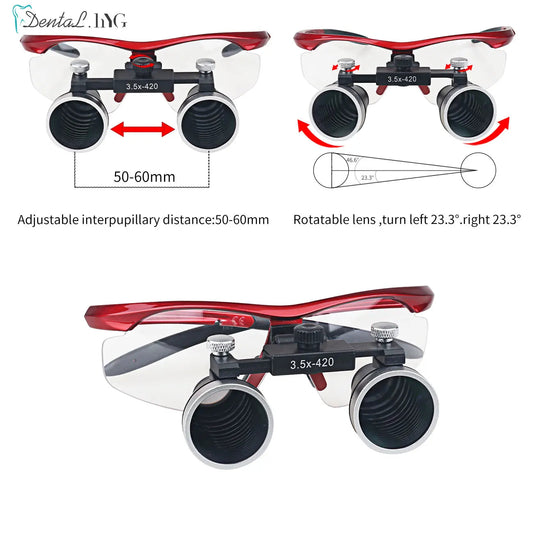 Loupes Binoculaires Dentaires 2.5X / 3.5X – Ultra-Légères | HARBOR DENT Ma boutique