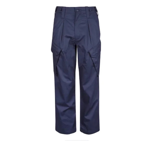 Pantalon tactique homme BDU bleu, coupe ajustée