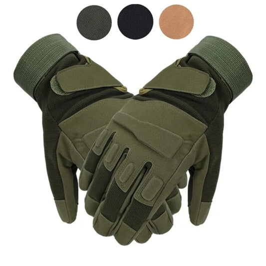 Gants Tactiques Plein Doigt Antidérapants — Airsoft Paintball Moto Vélo Noir Sable Vert - BLACKBEARD OUTDOOR INDUSTRIES