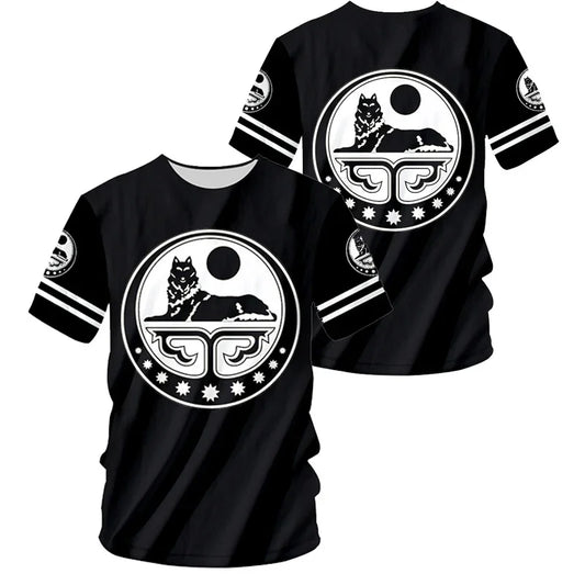 T-Shirt Graphique Emblème Tchétchénie Impression 3D – Streetwear Hip Hop | XXS à 4XL & Enfant | 9 Coloris - BLACKBEARD OUTDOOR INDUSTRIES