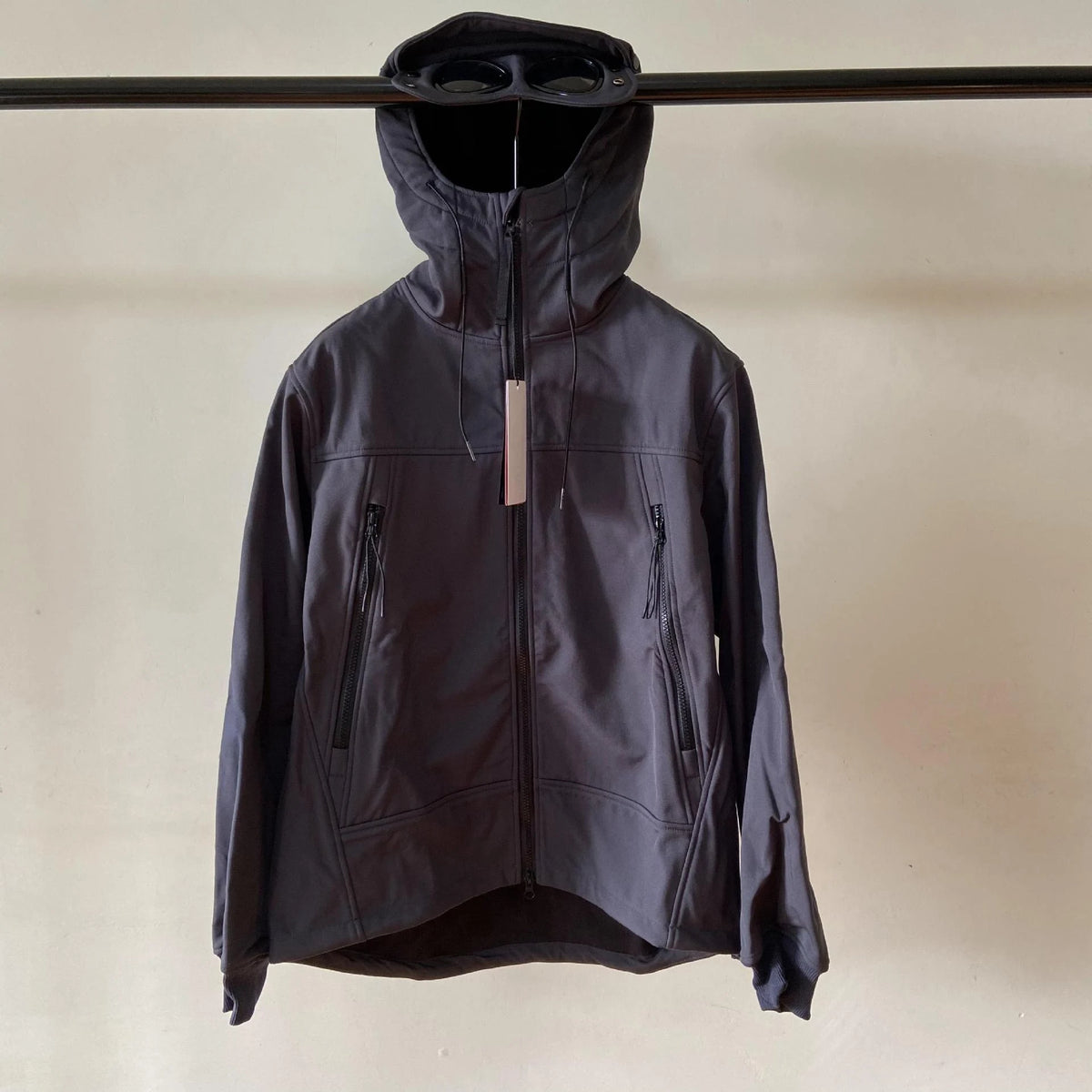 Veste homme outdoor à capuche doublée coton
