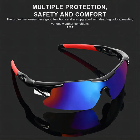 Lunettes de Soleil Sport RR7427 – Cyclisme Route & VTT Protection Totale – Confort Léger – Design Agressif - BLACKBEARD OUTDOOR INDUSTRIES