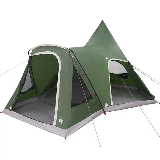 Tente Tipi Familiale 5 Personnes – 545x450x295cm, Anti-UV, E-Port, Séparateur