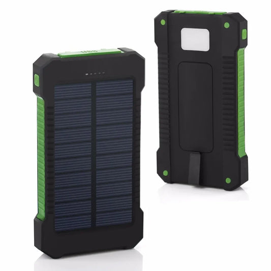 Power Bank Solaire 20 000mAh Étanche – Chargeur d'Urgence avec LED SOS & Boussole - BLACKBEARD OUTDOOR INDUSTRIES