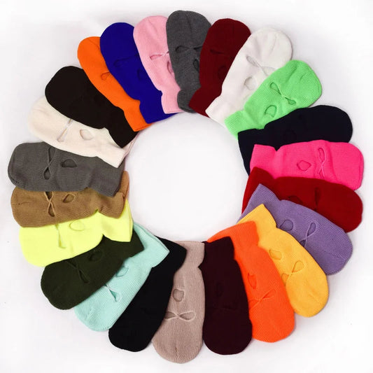 Balaclava cagoule trois trous en fibre acrylique Ma boutique