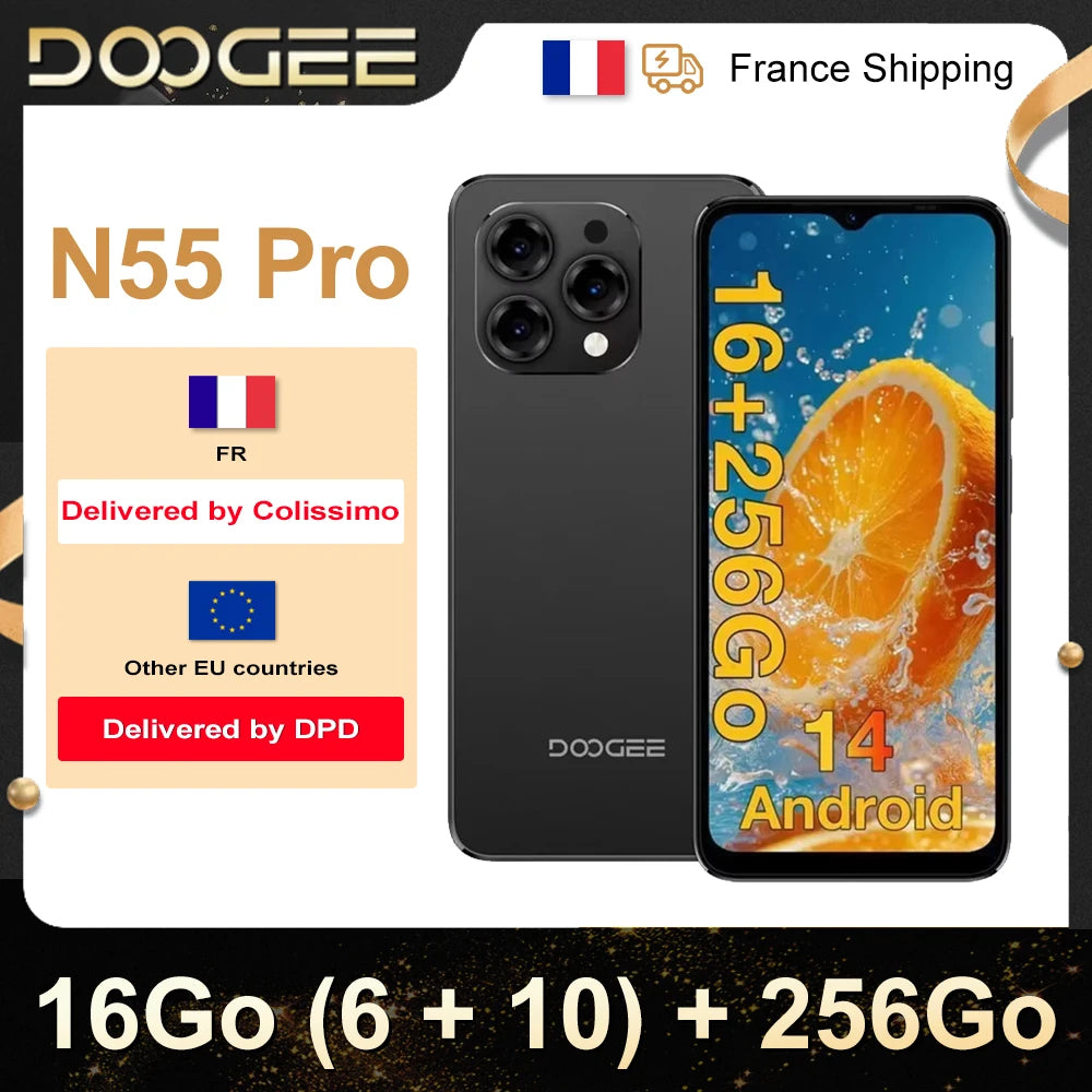 DOOGEE N55 Pro – Smartphone Puissant et Abordable - BLACKBEARD OUTDOOR INDUSTRIES