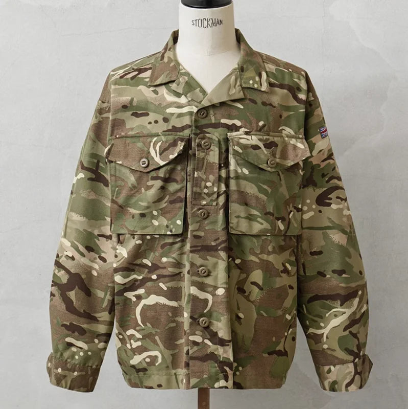 Veste-chemise camouflage MTP homme en polyester
