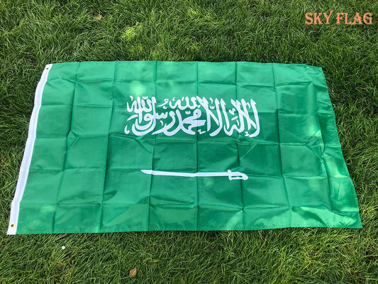 Drapeau de l'Arabie Saoudite – 90x150 cm – Drapeau National en Polyester – Décoration Intérieure et Extérieure BLACKBEARD OUTDOOR INDUSTRIES