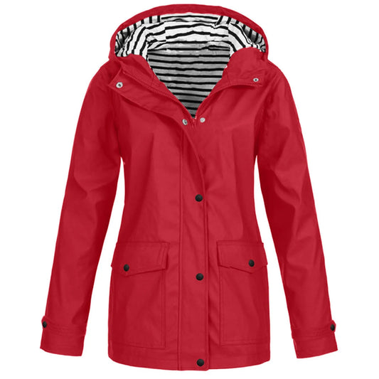 Veste Imperméable et Thermorégulatrice pour Femme - Coupe-Vent avec Capuche, Idéale pour la Randonnée et l'Escalade en Montagne - BLACKBEARD OUTDOOR INDUSTRIES