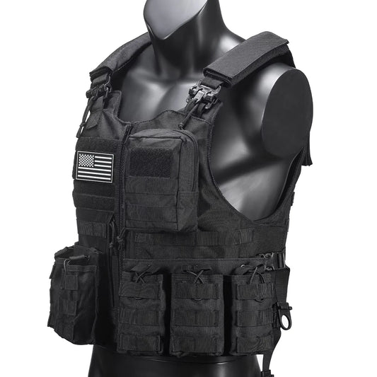 Gilet tactique police réglable - libération rapide, système MOLLE et pochettes détachables - BLACKBEARD OUTDOOR INDUSTRIES