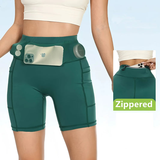 Legging short femme à poches pour le sport
