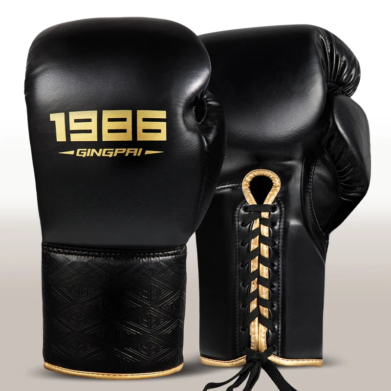 Gants de Boxe Professionnels Adulte Cuir PU – Sanda, Muay Thai, MMA, Sparring | 8 à 14 oz | Homme & Femme | 4 Coloris - BLACKBEARD OUTDOOR INDUSTRIES