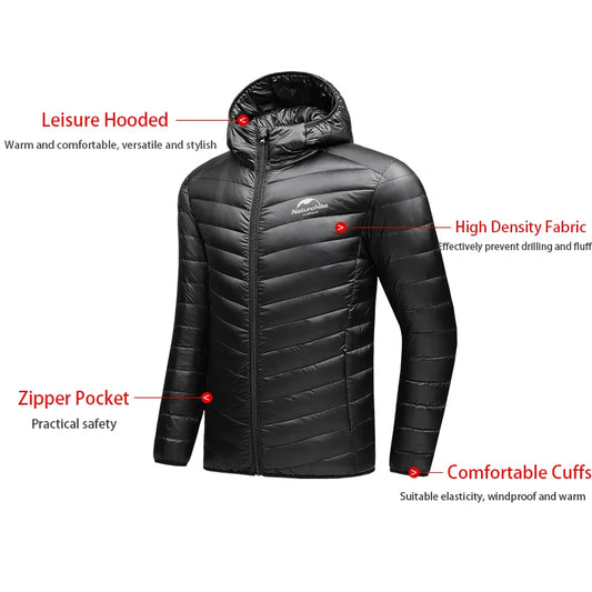 Doudoune Ultra-Légère Naturehike 800FP Duvet de Canard – Outdoor Randonnée