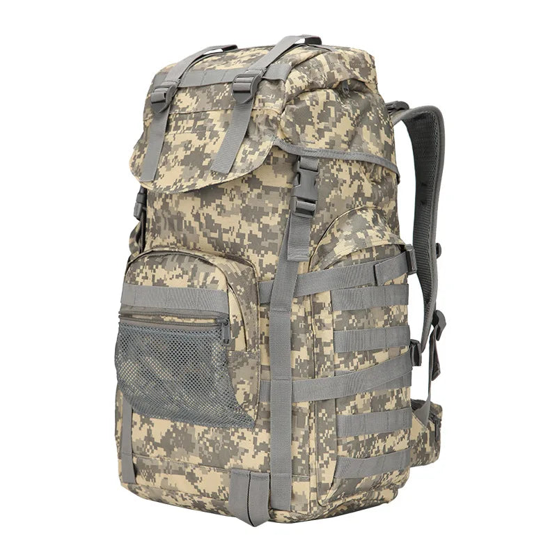Sac à Dos Tactique Molle 60L – Grande Capacité, Imperméable, Camouflage - BLACKBEARD OUTDOOR INDUSTRIES