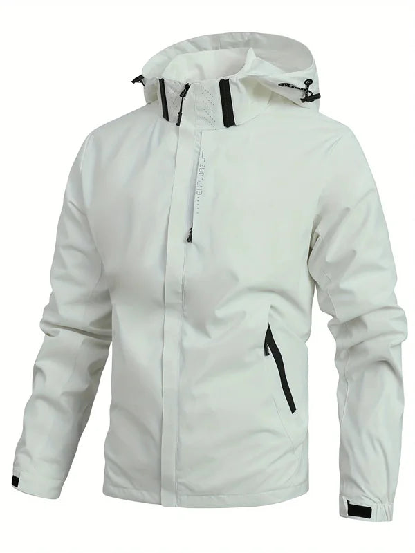 Veste Imperméable Homme Légère à Capuche — Spécial Randonnée & Voyage Veste Coupe-Vent et Pluie Homme — Extérieur Étanche et Respirant - BLACKBEARD OUTDOOR INDUSTRIES