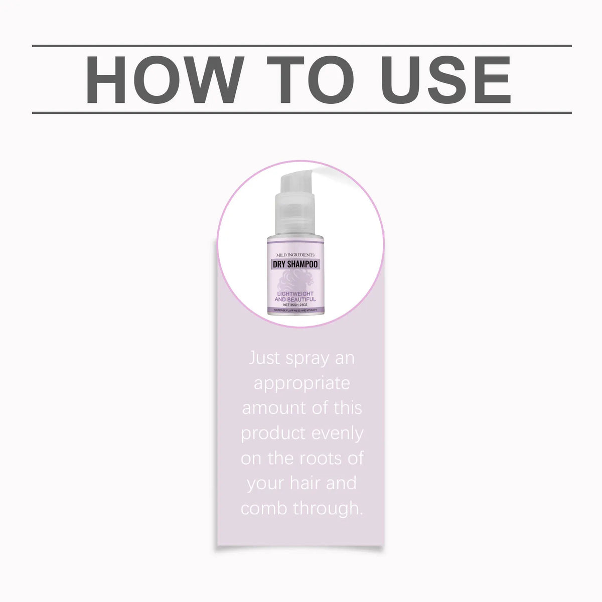 Shampoing sec en spray – Fraîcheur et volume sans eau