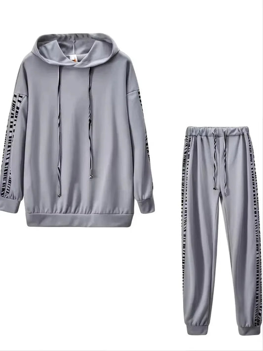Ensemble Survêtement 2 Pièces Femme – Sweatshirt à Capuche et Pantalon à Cordon Casual