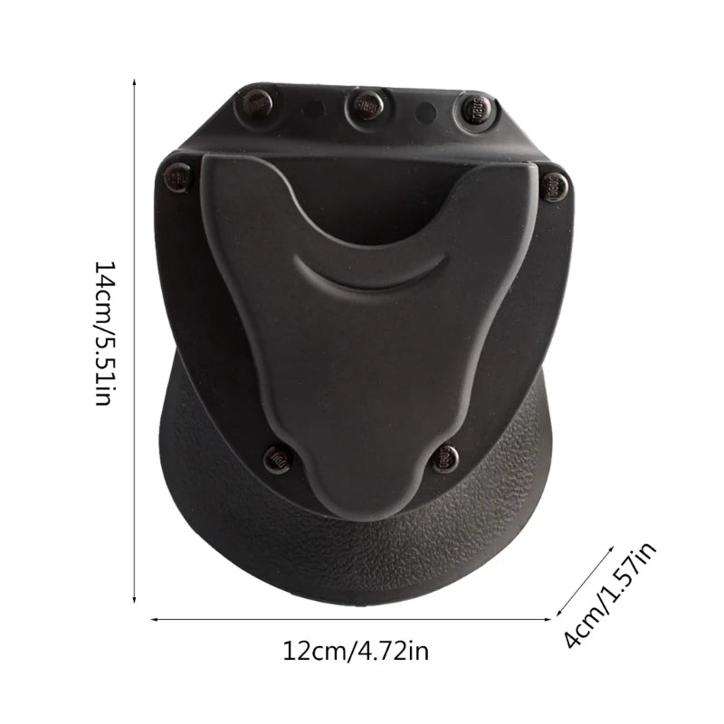 Porte-menottes rigide en ABS à passant ceinture, menottes à chaîne ou charnière