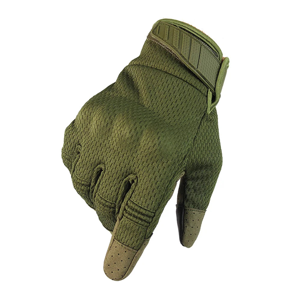 Gants Tactiques Écran Tactile – Polyester, Camouflage | Airsoft, Moto, Vélo, Paintball, Outdoor