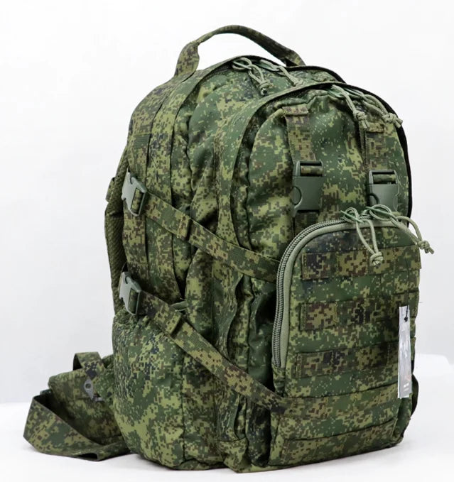 Sac à Dos Tactique Beaver 2 Camouflage Russe EMR — Vert Raid, 20-35L, Imperméable