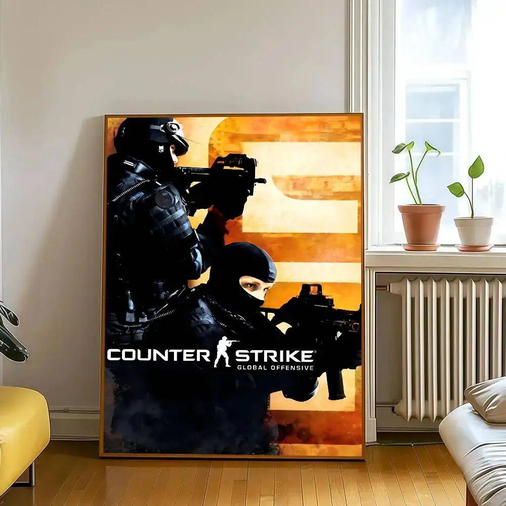 Poster Counter-Strike CS2 – Affiche Murale HD Gaming, Décoration Salon, Bureau & Chambre (Sans Cadre)