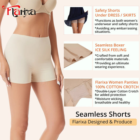 Shorts de Protection Invisibles Flarixa – Boyshorts Sans Couture à Taille Haute pour Femmes, Anti-Frottements, Confort et Sécurité sous les Jupes - BLACKBEARD OUTDOOR INDUSTRIES