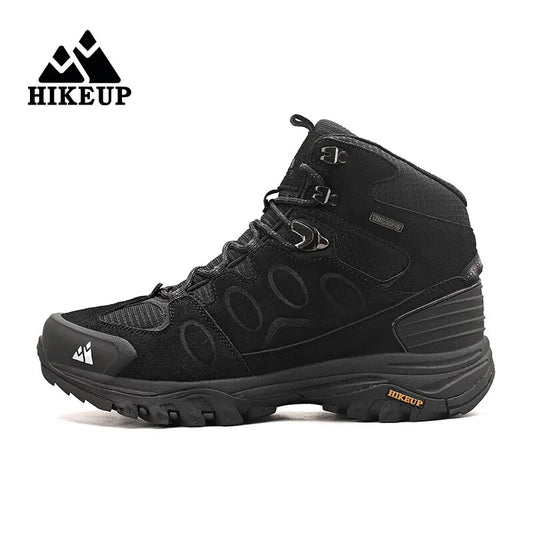 Boots de Randonnée HIKEUP Homme – Hiver Daim Antidérapant Embout Métal