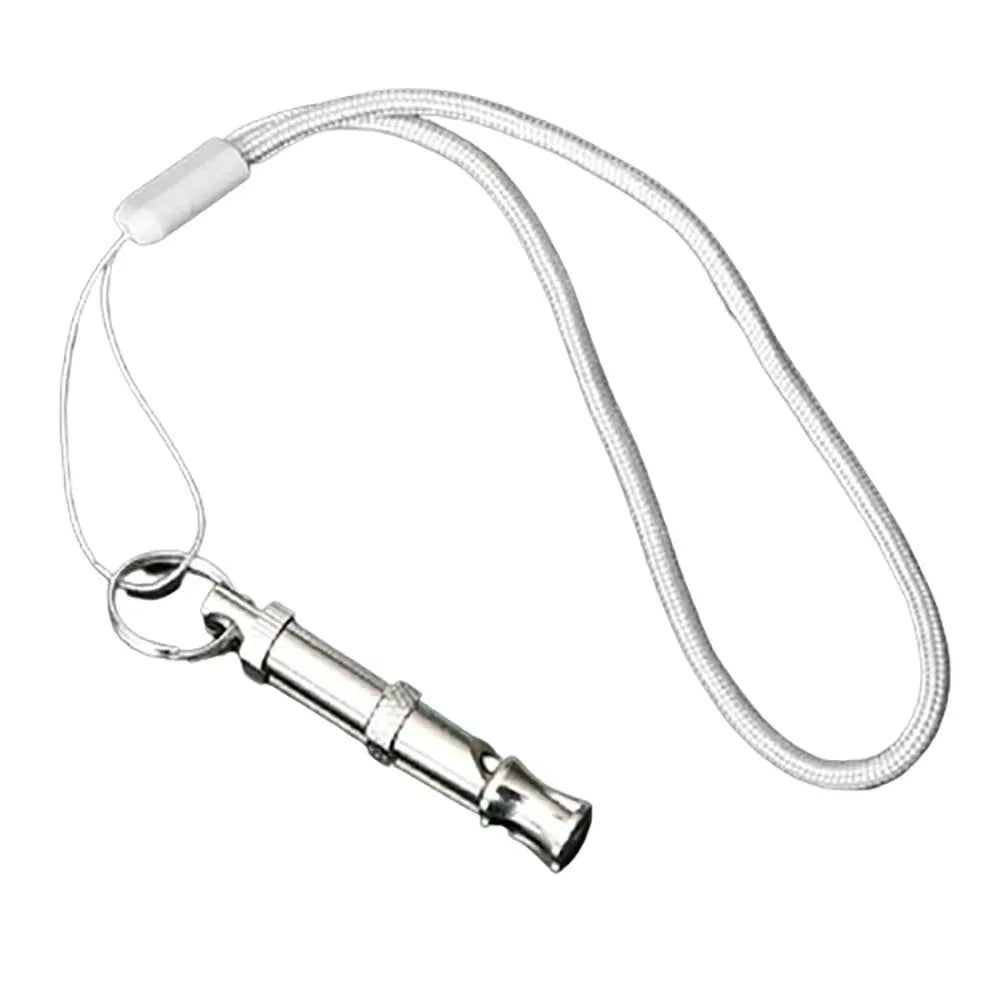 Sifflet de Dressage Chien Inox – Ultrasonique Réglable – Porte-Clés
