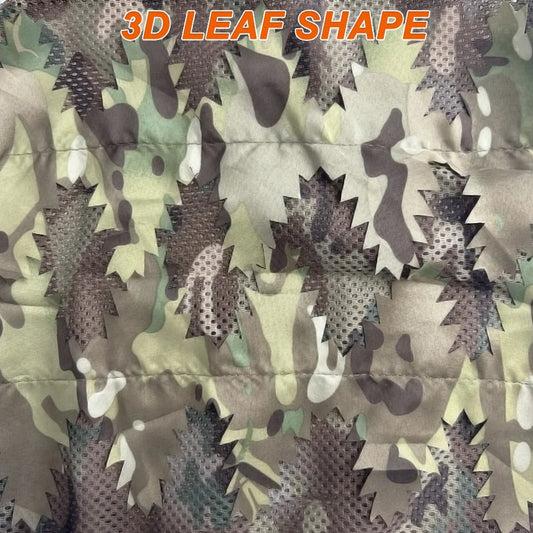 Casquette Camouflage 3D Respirante – Chasse, Airsoft, Tir, Observation de la Faune | Camo Feuillage Ultra-Réaliste - BLACKBEARD OUTDOOR INDUSTRIES