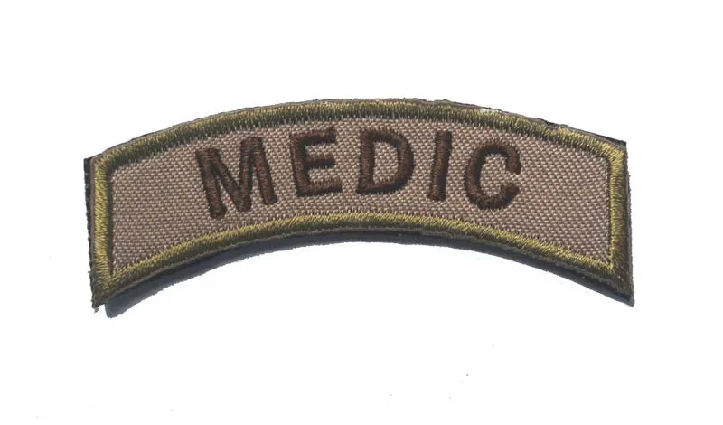 MEDIC Embroidered Patch IR Reflective Glow in Dark Tactical Military Patches Medical MED EMT PARAMEDIC Emblem PVC Rubber Badges - BLACKBEARD OUTDOOR INDUSTRIES