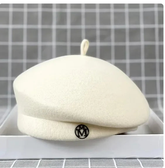 Béret femme en laine ajustable