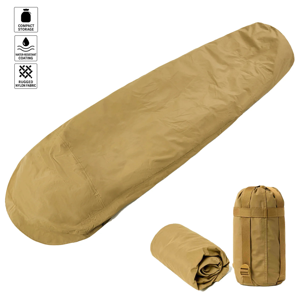 Housse de bivouac en nylon 220 × 90 cm – Sur-sac de couchage