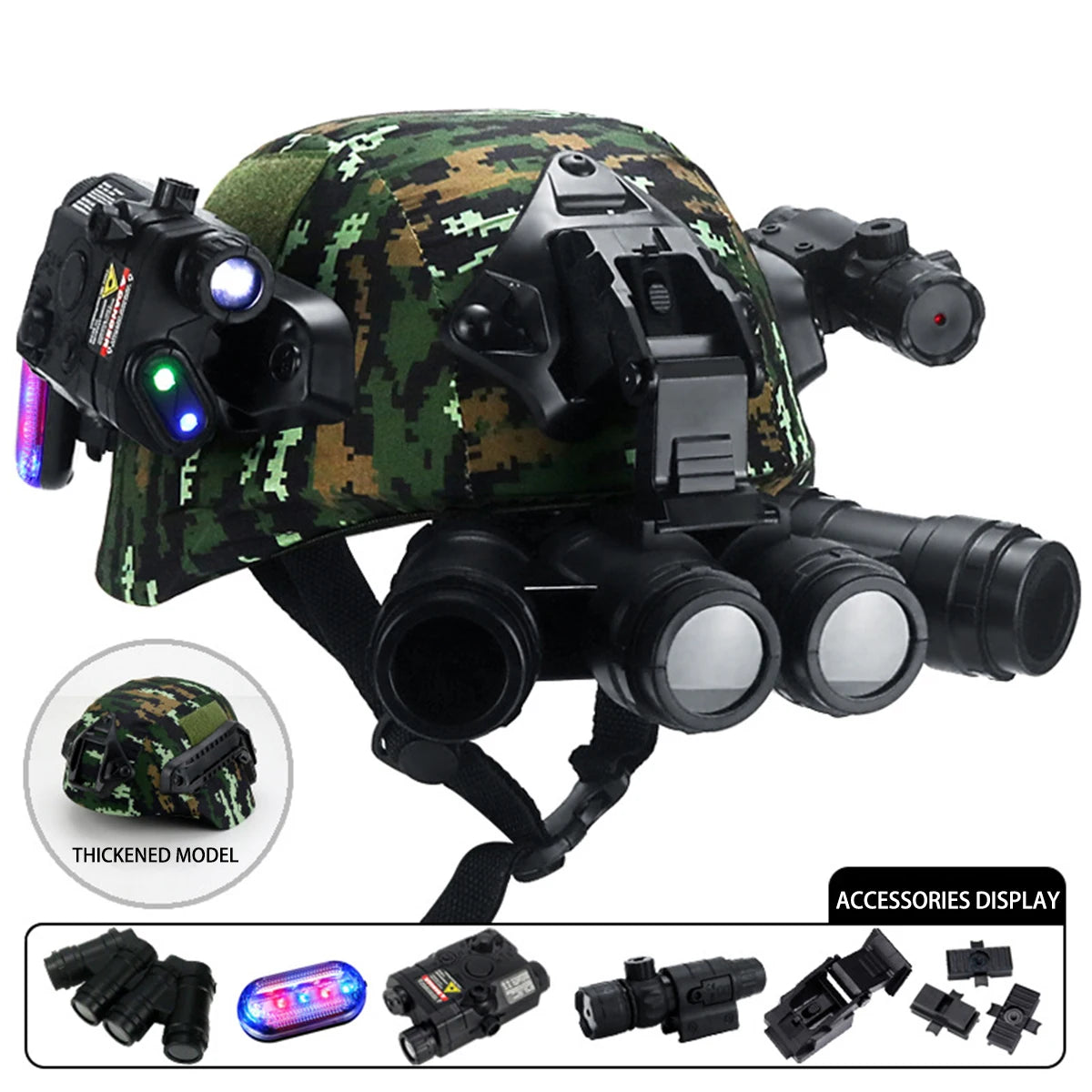 Kit Casque Tactique Enfant Airsoft – Vision Nocturne, Lampe & Visée Laser Multifontions - BLACKBEARD OUTDOOR INDUSTRIES