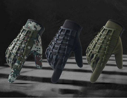 Gants Tactiques Plein Doigt TPR – Protection Articulations, Écran Tactile | Moto, Airsoft, Cyclisme