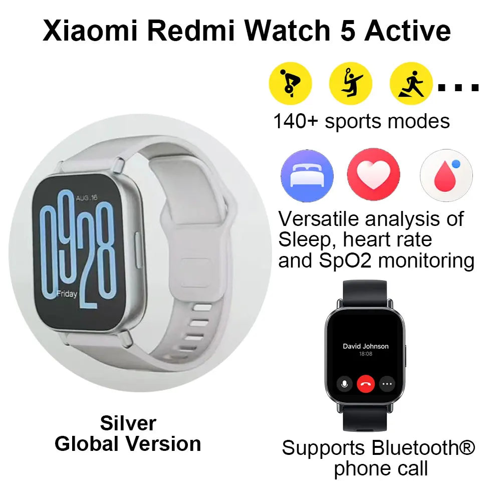 Montre Connectée Xiaomi Redmi Watch 5 Active - BLACKBEARD OUTDOOR INDUSTRIES