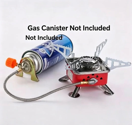 Réchaud Camping Gaz 2800W Coupe-Vent – Design Lotus, Allumage Électronique, Pliable | Randonnée & Bivouac