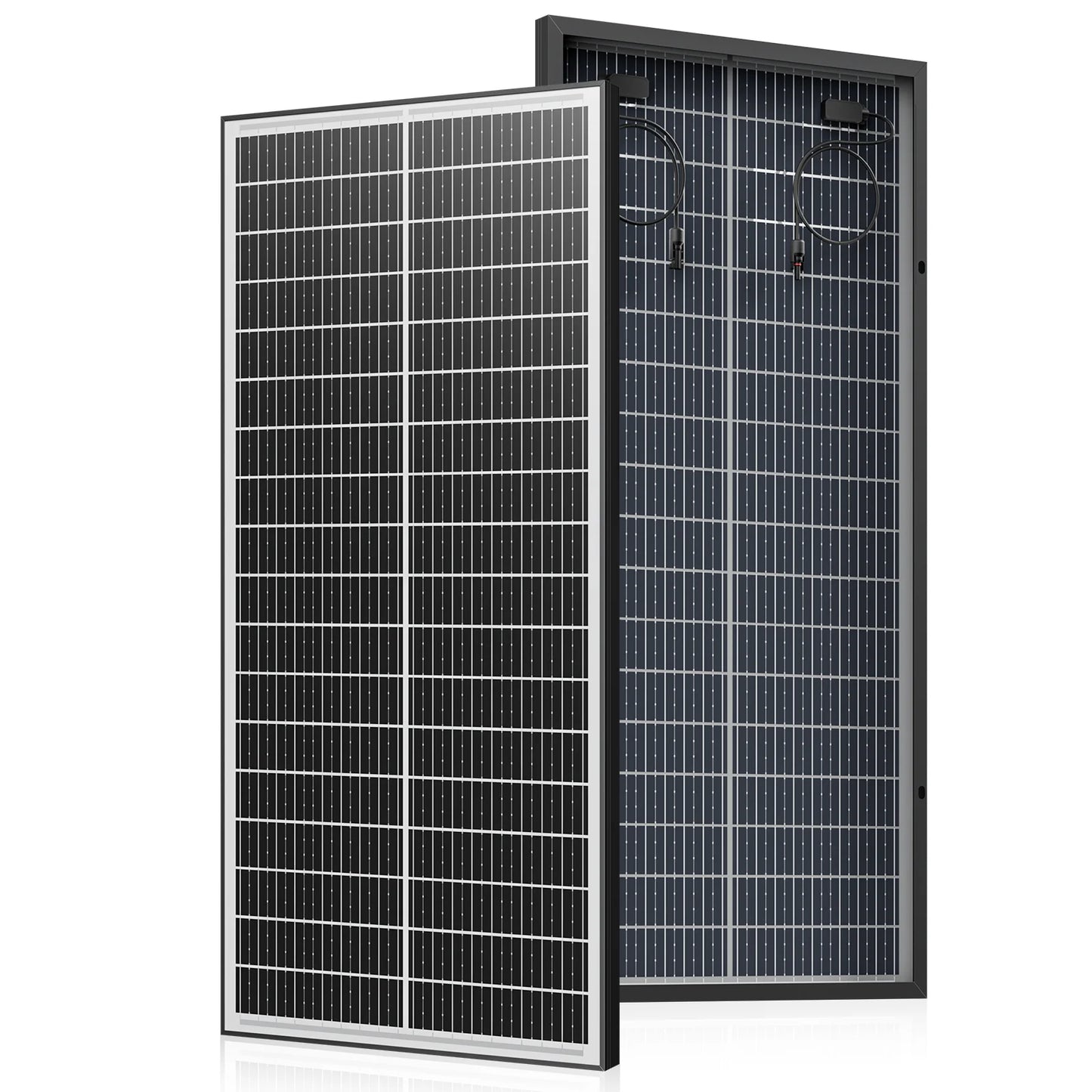 Panneaux solaires monocrystallins 400W RVPOZWER à double face, 25,5% rendement avec cellules 18BB pour toiture résidentielle - BLACKBEARD OUTDOOR INDUSTRIES