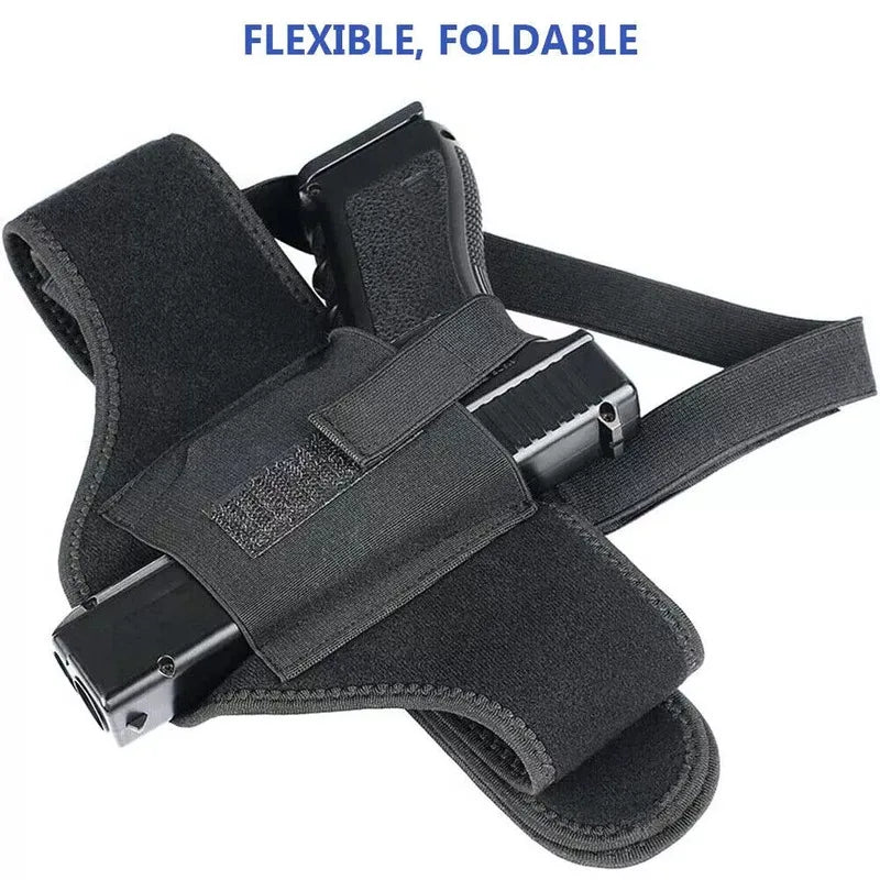 Holster Universel 3-en-1 Néoprène – Épaule, Ceinture & Cuisse, Compatible MOLLE | Droitier | Tailles M, L, XL - BLACKBEARD OUTDOOR INDUSTRIES