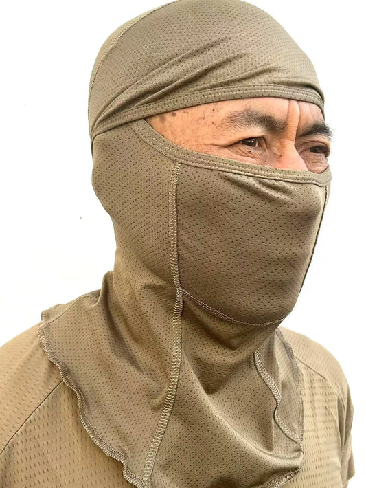 Cagoule Militaire Respirante SMTP Z406 – Balaclava Outdoor Homme Taille Unique – Noir / Coyote